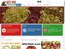 Tablet Screenshot of nativemaineproduce.com